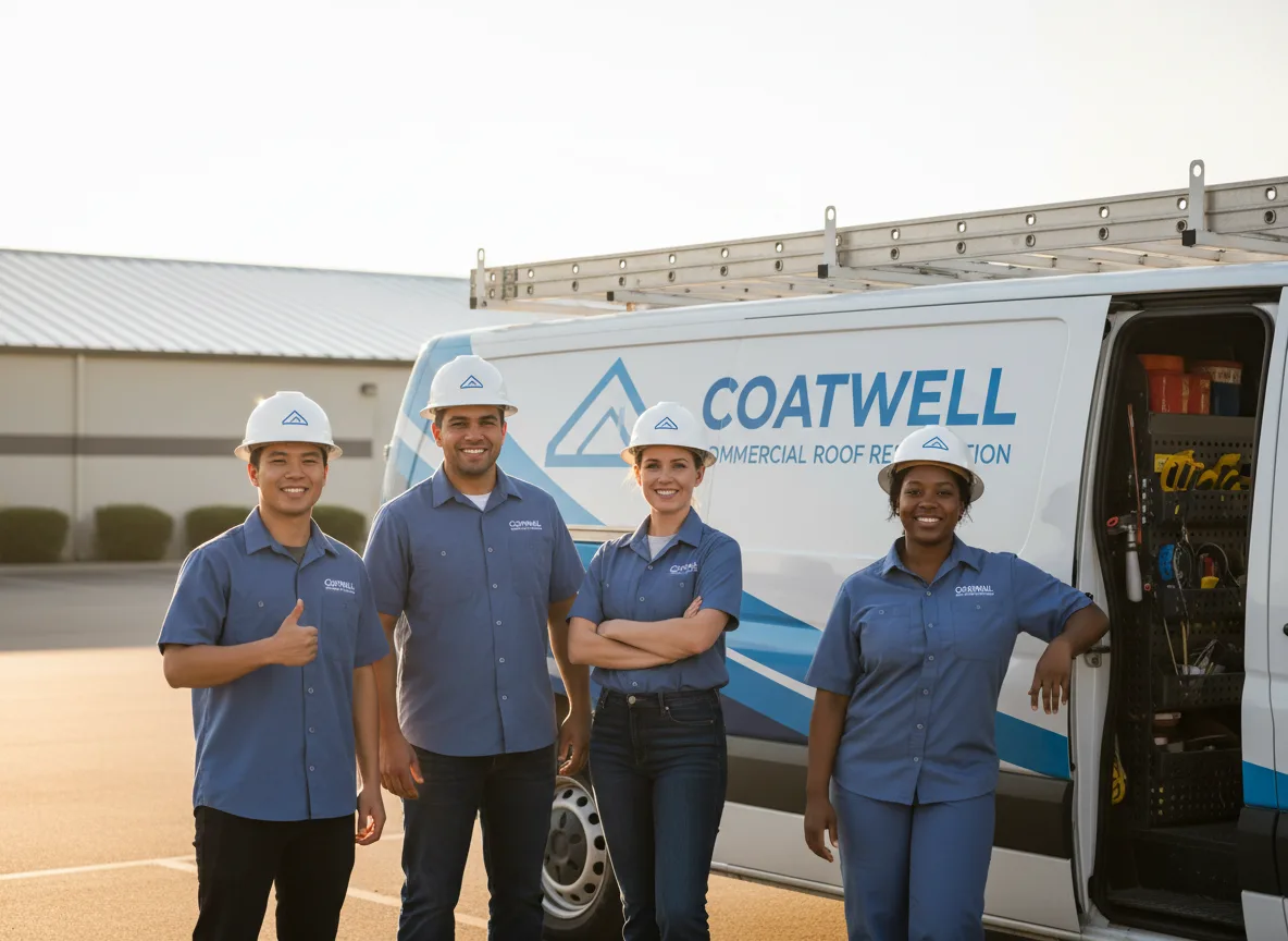 Commercial roof coating company in Cowley, WY